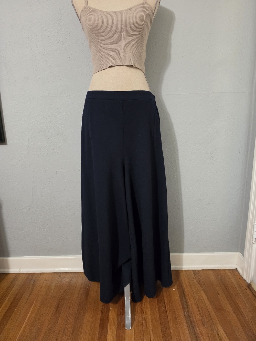 Topshop Dark Blue Palazzo Pants Size 10